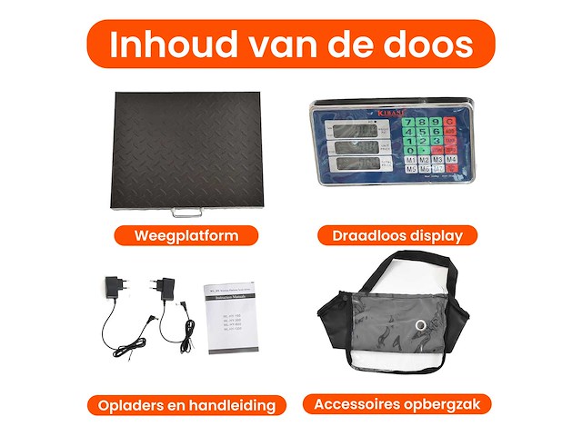 Kibani draadloze weegschaal - afbeelding 3 van  4