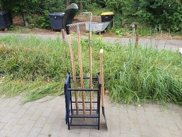 Kibani opbergsysteem incl 4 tuintools - afbeelding 1 van  10