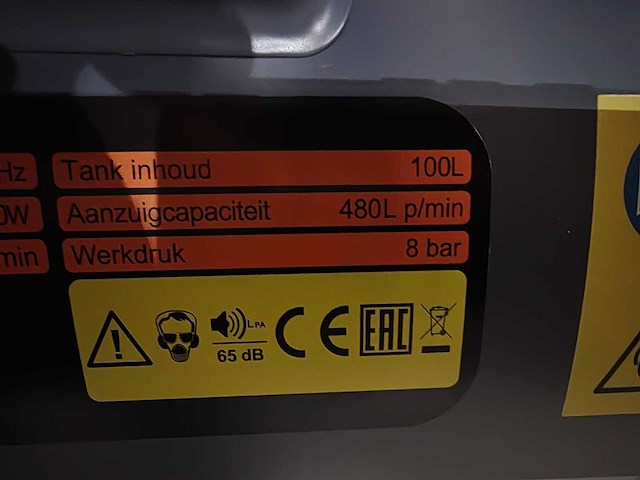 Kibani stille compressor 100 liter - afbeelding 5 van  7
