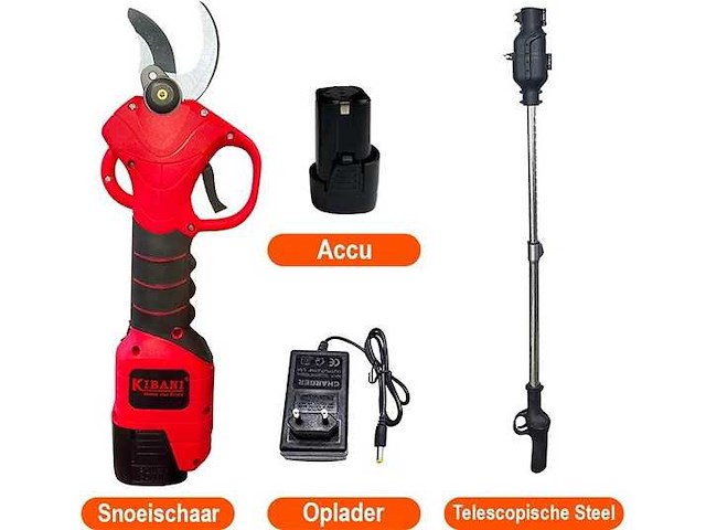 Kibani telescopische accu takkenschaar - afbeelding 1 van  1