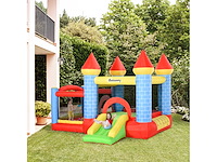Kids bouncy castle met trampolineglijbaan, blaas 350w - afbeelding 1 van  5