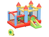Kids bouncy castle met trampolineglijbaan, blaas 350w - afbeelding 2 van  5
