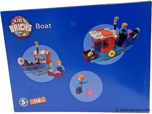Kids bricks bouwdoos boot - afbeelding 2 van  2