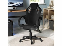 Kids gaming chair kids office chair, zwart en grijs