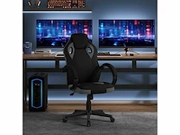 Kids gaming chair kids office chair, zwart en grijs - afbeelding 3 van  5