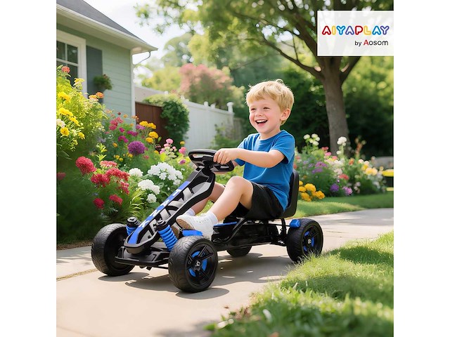 Kids trap kart - blauw - afbeelding 3 van  7