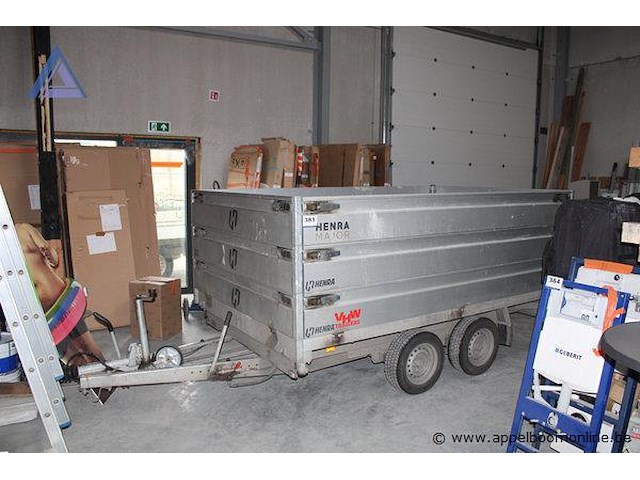 Kiep aanhangwagen henra kp27, xlukp273018146257, datum 1e insch 12/09/22, kentekenbewijs deel i+ii, gelijkvormigheidsattest, identificatieverslag - afbeelding 1 van  3