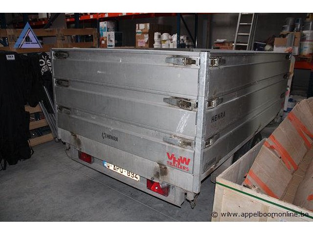 Kiep aanhangwagen henra kp27, xlukp273018146257, datum 1e insch 12/09/22, kentekenbewijs deel i+ii, gelijkvormigheidsattest, identificatieverslag - afbeelding 2 van  3