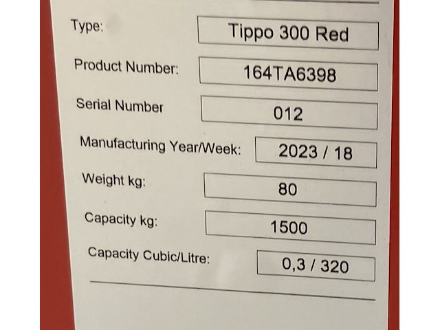 Kiepcontainer 320l - volume 0,30m³ - 1500kg - afbeelding 4 van  4