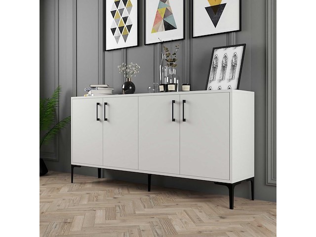 Kiev 16 console | 100% melamine | wit - afbeelding 2 van  6