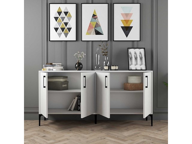 Kiev 16 console | 100% melamine | wit - afbeelding 4 van  6