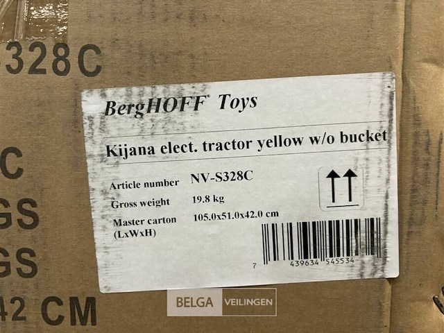 Kijana elect. tractor yellow w/o bucket - afbeelding 4 van  4
