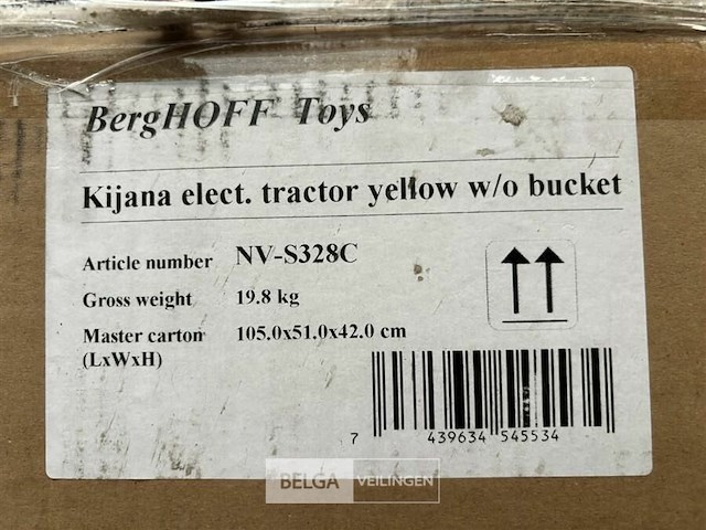 Kijana elect. tractor yellow w/o bucket - afbeelding 3 van  3