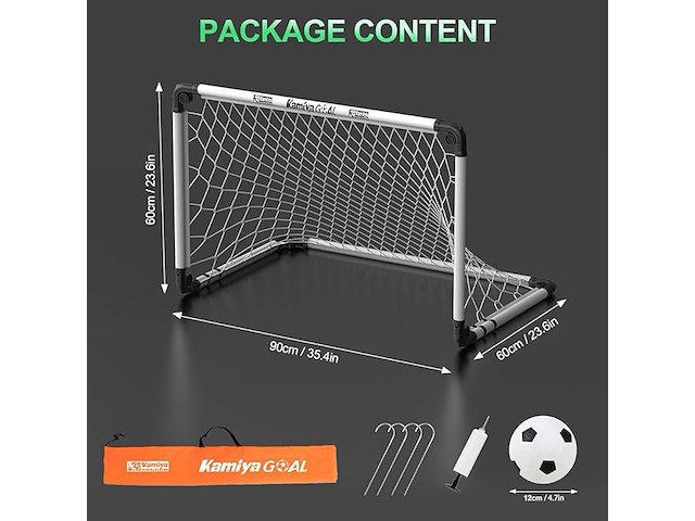 Kimaya opvouwbaar voetbaldoel (5-in-1 set) - afbeelding 2 van  4