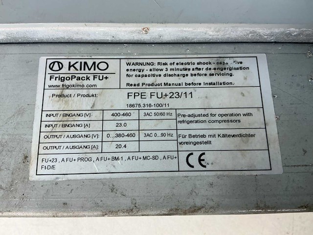 Kimo frigopack fpe fu+23/11 frequentieregelaar - afbeelding 1 van  4