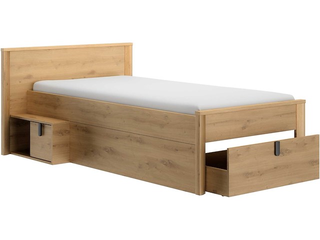 Kinder- en tienerbed met opbergruimte lugano | 90 x 200 cm | artisan oak-design - afbeelding 3 van  7