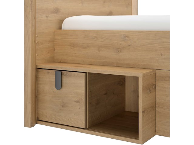 Kinder- en tienerbed met opbergruimte lugano | 90 x 200 cm | artisan oak-design - afbeelding 4 van  7