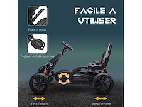 Kinder-gokart met pedaalkart en 4-standen verstelbare stoel - afbeelding 7 van  10