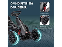 Kinder-gokart met pedaalkart en 4-standen verstelbare stoel - afbeelding 8 van  10