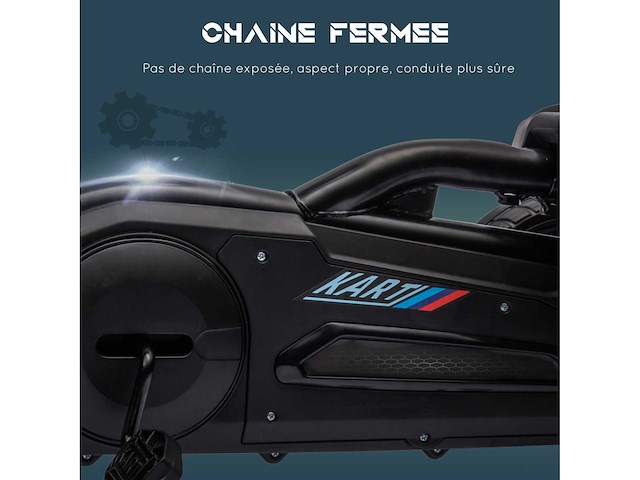 Kinder-gokart met pedaalkart en 4-standen verstelbare stoel - afbeelding 10 van  10