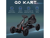 Kinder-gokart met pedaalkart en 4-standen verstelbare stoel - afbeelding 7 van  8