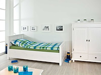 Kinderbed danz 90x200 cm - white wash - afbeelding 3 van  9