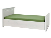 Kinderbed danz 90x200 cm - white wash - afbeelding 4 van  9