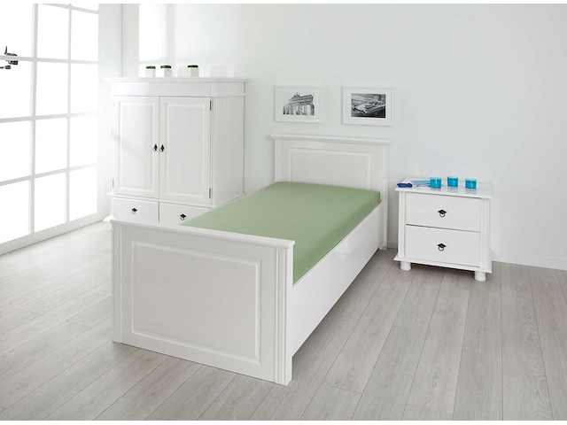 Kinderbed danz 90x200 cm - white wash - afbeelding 6 van  9