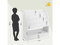 Kinderboekenkast, 5-laags kinderplank - afbeelding 3 van  4