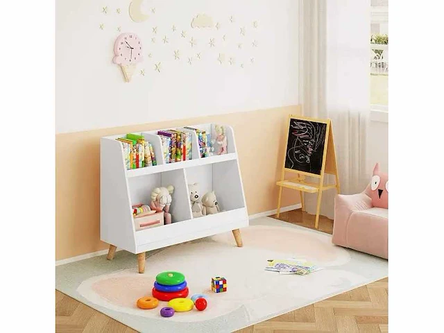 Kinderboekenkast, mdf boekenplank - afbeelding 1 van  4