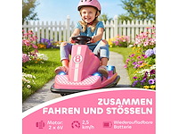 Kinderbotsauto, 360° rotatie, stuurwiel, ed-lichten - afbeelding 5 van  8