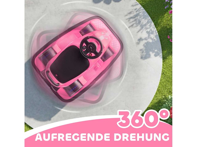 Kinderbotsauto, 360° rotatie, stuurwiel, ed-lichten - afbeelding 6 van  8