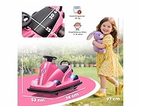 Kinderbotsauto, 360° rotatie, stuurwiel, ed-lichten - afbeelding 4 van  7