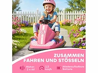 Kinderbotsauto, 360° rotatie, stuurwiel, ed-lichten - afbeelding 5 van  7