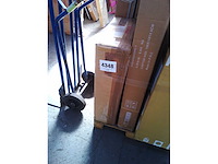 Kinderbureau met boekenkast in witte melamine - afbeelding 5 van  5