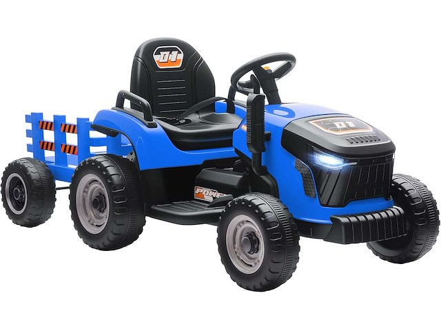 Kinderen elektrische tractor met uitneembare aanhanger - afbeelding 1 van  3
