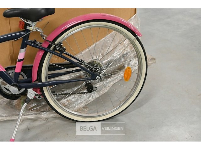 Kinderfiets b-twin + helm - afbeelding 2 van  4