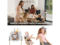 Kinderkraft enock 3-in-1 stoel + kalm (natuurlijk/grijs) - afbeelding 2 van  3