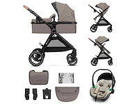 Kinderkraft esme pro 3in1 kinderwagen / combinatiekinderwagen, kinderkraft: sand beige - afbeelding 1 van  8