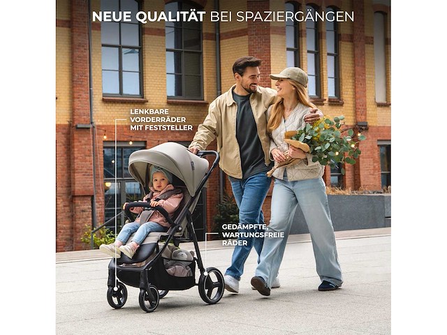 Kinderkraft trig 3 wagen - grote kinderwagen tot 25 kg - afbeelding 1 van  4