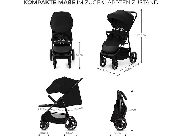 Kinderkraft trig 3 wagen - grote kinderwagen tot 25 kg - afbeelding 4 van  4