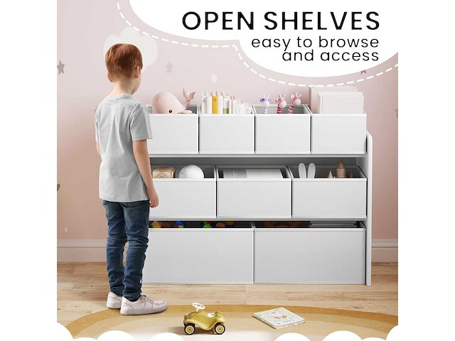 Kinderopbergkast, kinderspeelgoedopslag - afbeelding 2 van  2
