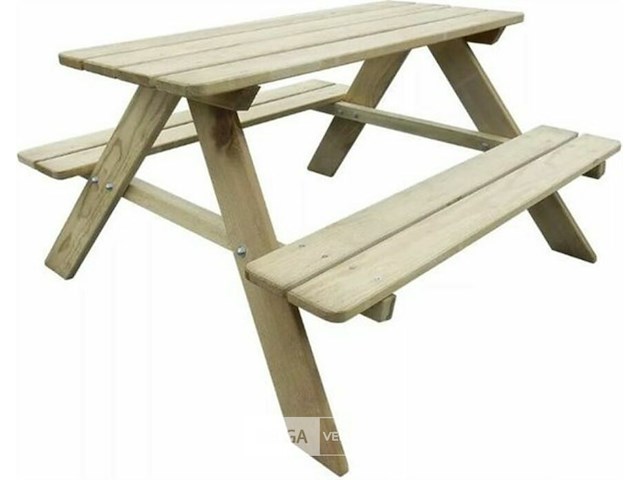 Kinderpicknicktafel 90 x 79 x 50 cm - afbeelding 1 van  3
