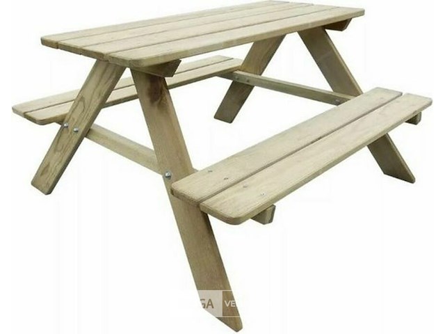 Kinderpicknicktafel 90 x 79 x 50 cm - afbeelding 2 van  3