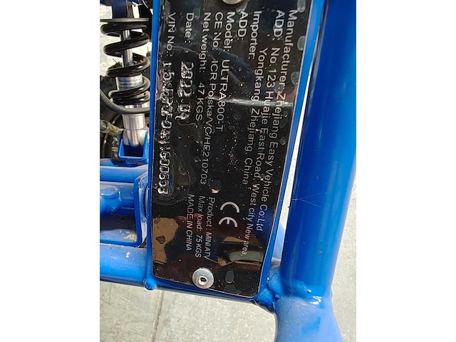 Kinderquad ultra 800w blue - afbeelding 1 van  6