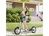 Kinderscooter, grote 12 inch rubberen pneumatische wielen - afbeelding 1 van  5