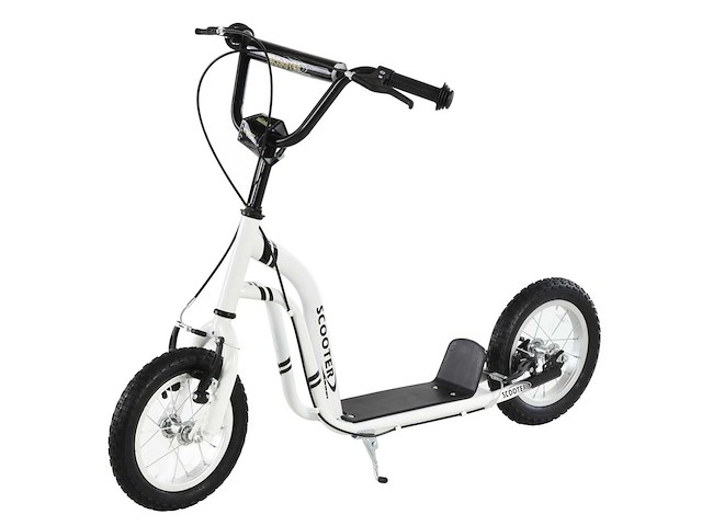 Kinderscooter, grote 12 inch rubberen pneumatische wielen - afbeelding 2 van  5
