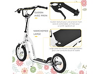 Kinderscooter, grote 12 inch rubberen pneumatische wielen - afbeelding 5 van  5