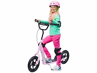 Kinderscooter scooterbanden 30 cm hoogte verstelbaar stuurhendel rem - afbeelding 2 van  5
