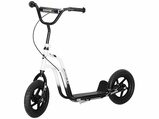 Kinderscooter van 5-12 jaar met rem, standaard en verstelbaar stuur - afbeelding 2 van  5
